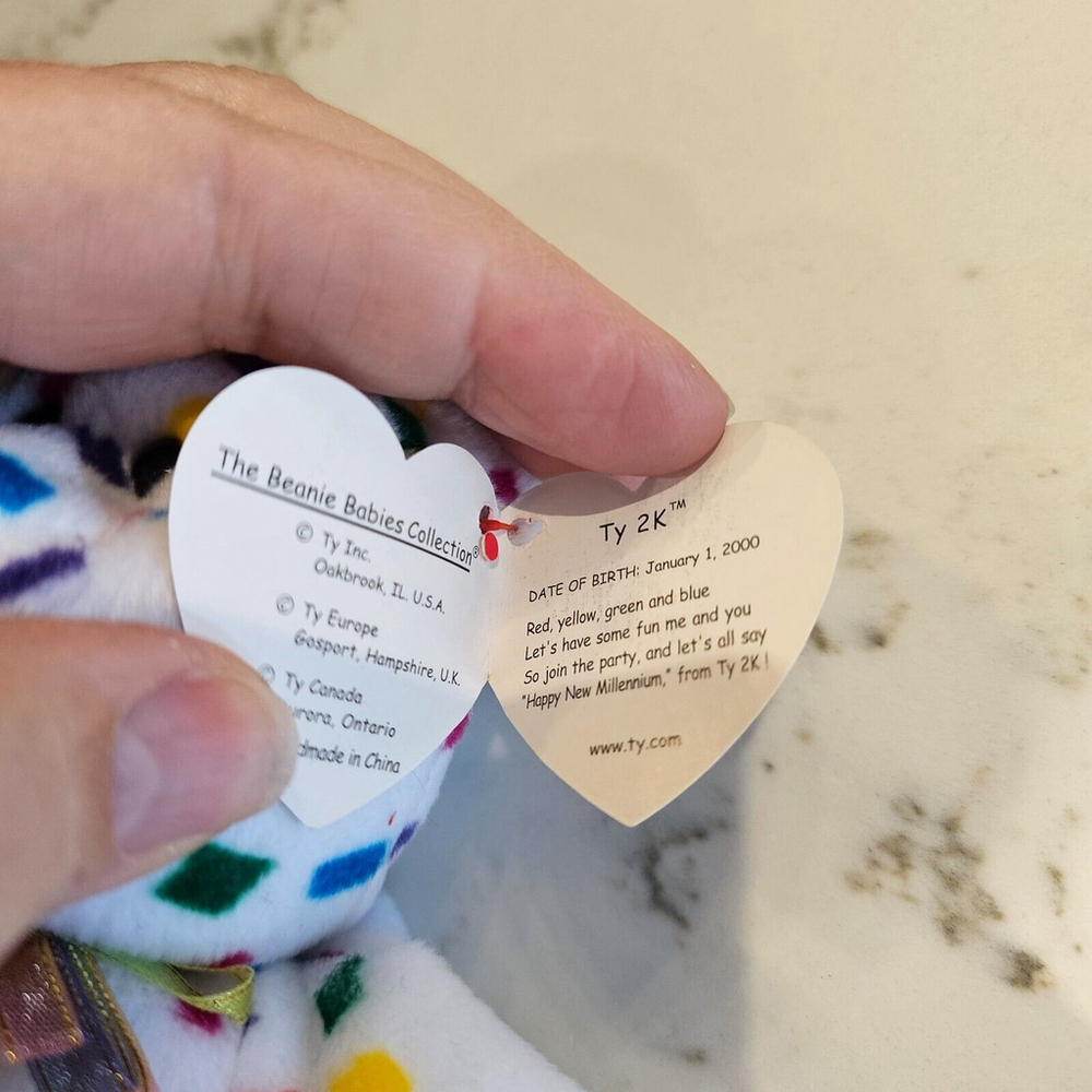 TY 2K The Bear TY beanie baby - Picture 6 of 10